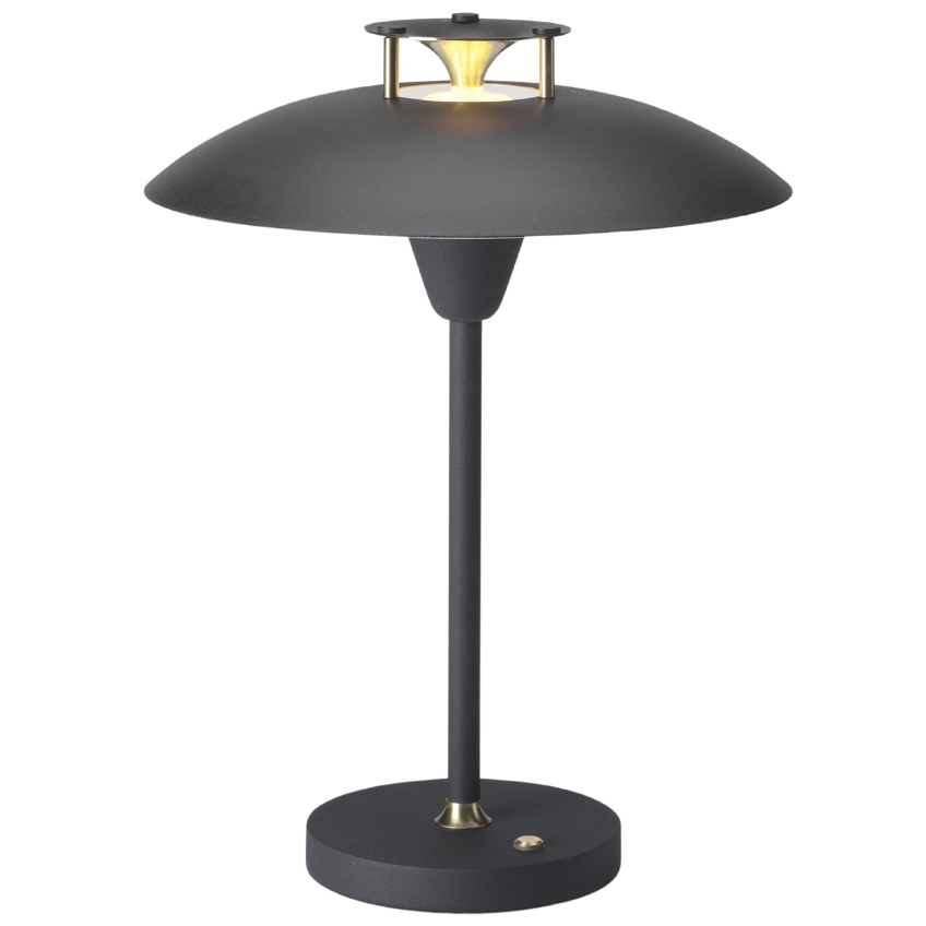 Černá kovová stolní lampa Halo Design Stepp 1-2-3