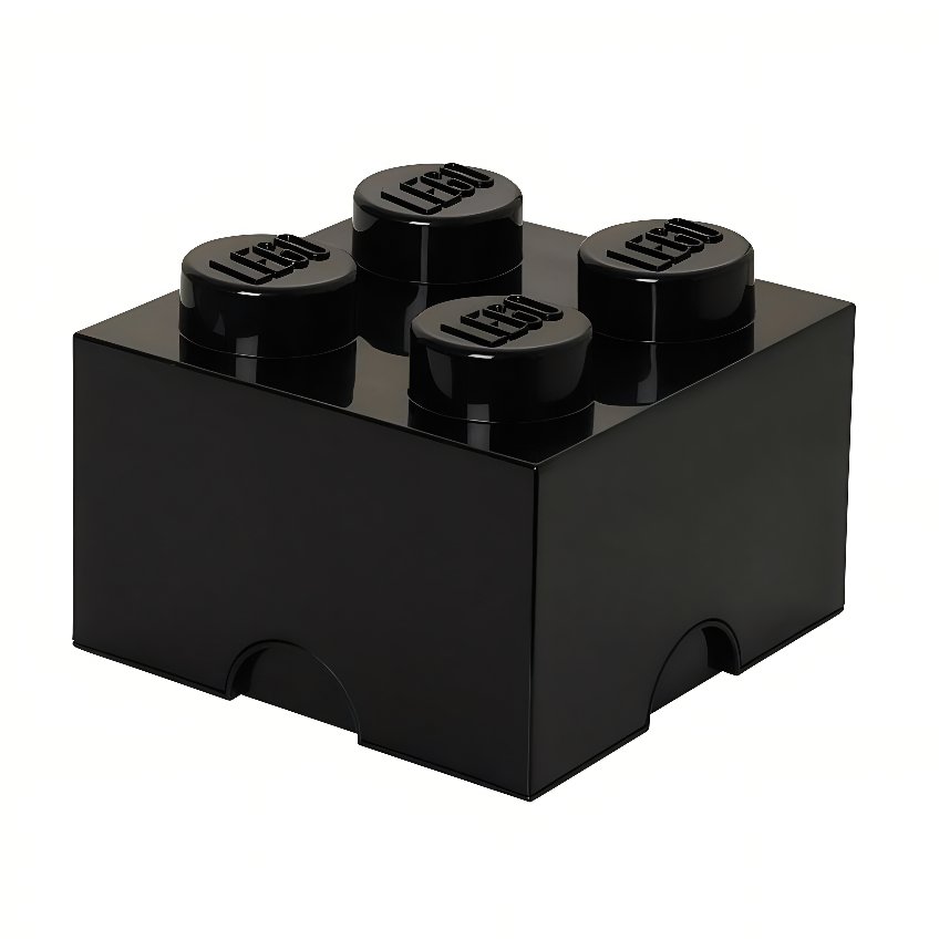 Černý úložný box LEGO® Smart 25 x 25 cm