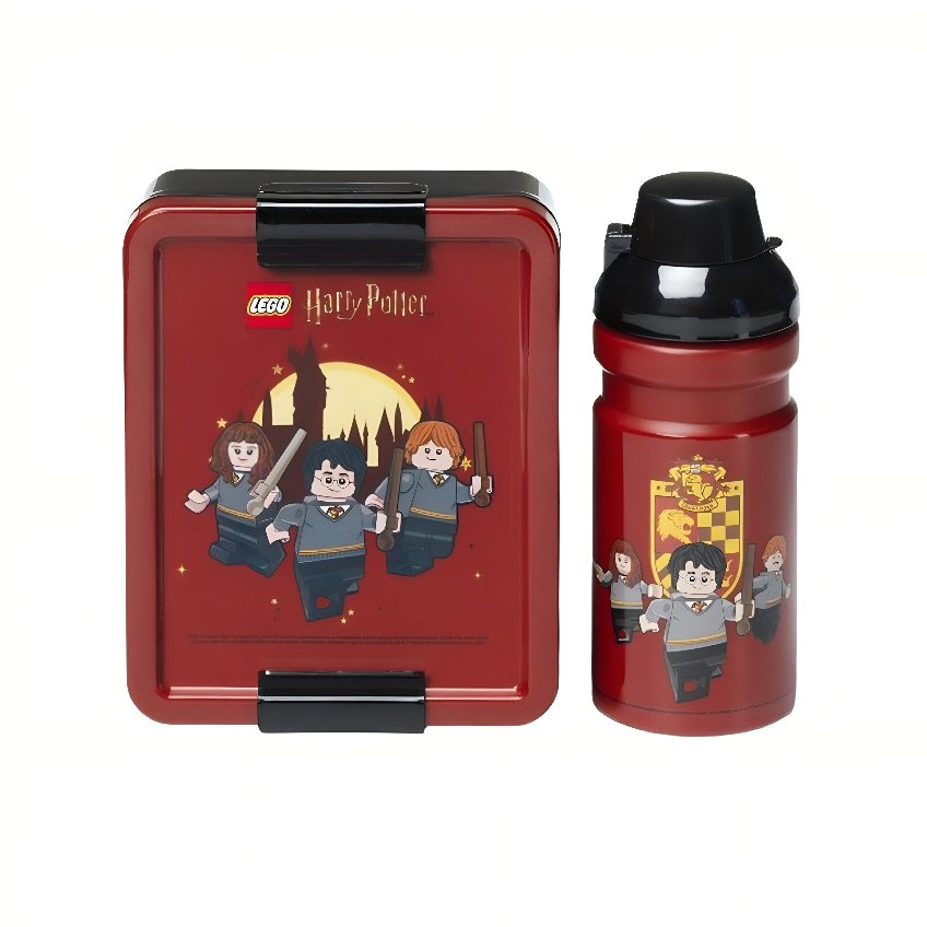 Červený svačinový set LEGO® Harry Potter Nebelvír