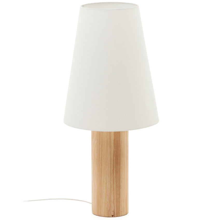 Dřevěná stojací lampa Kave Home Marga 110 cm