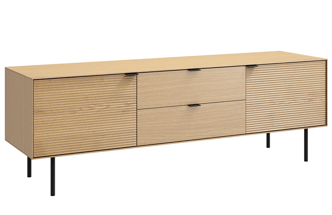 Dubový TV stolek Somcasa Tulsa 160 x 40 cm