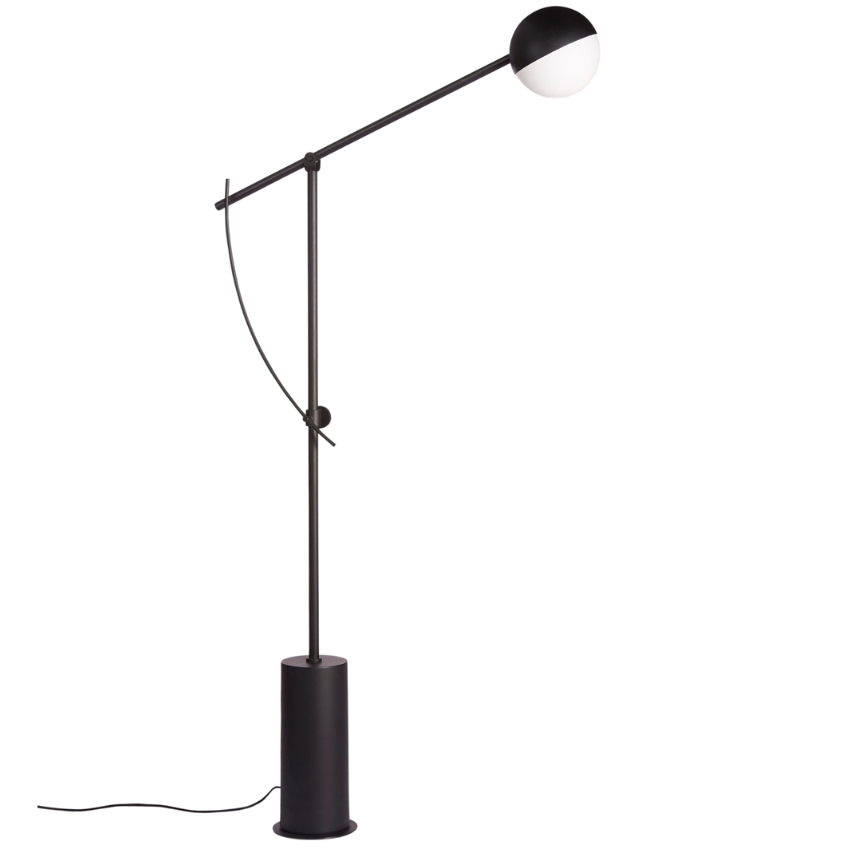 Northern Černá kovová stojací lampa Balancer 98 cm