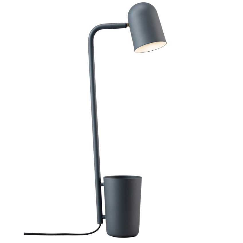 Northern Tmavě šedá kovová stolní lampa Buddy