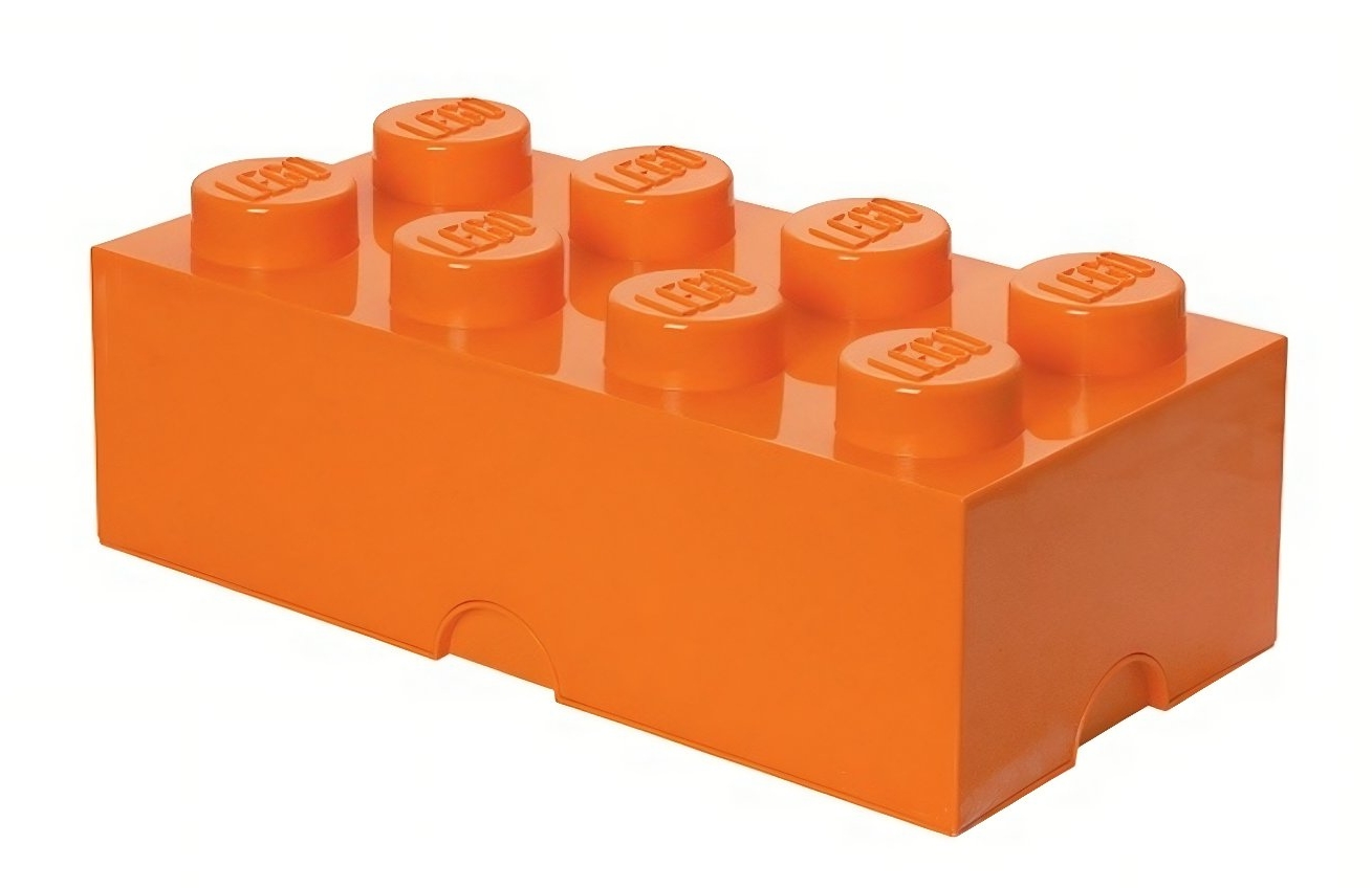 Oranžový úložný box LEGO® Smart 25 x 50 cm