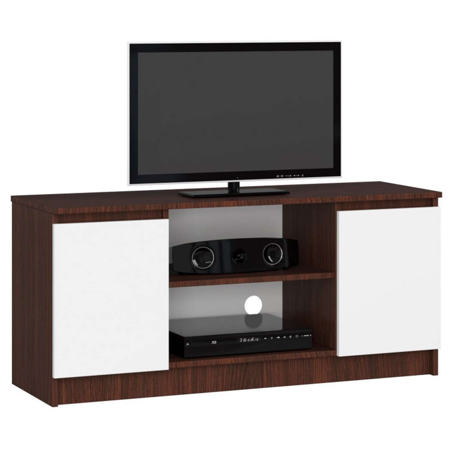 TV stolek RTV K120 wenge/bílá