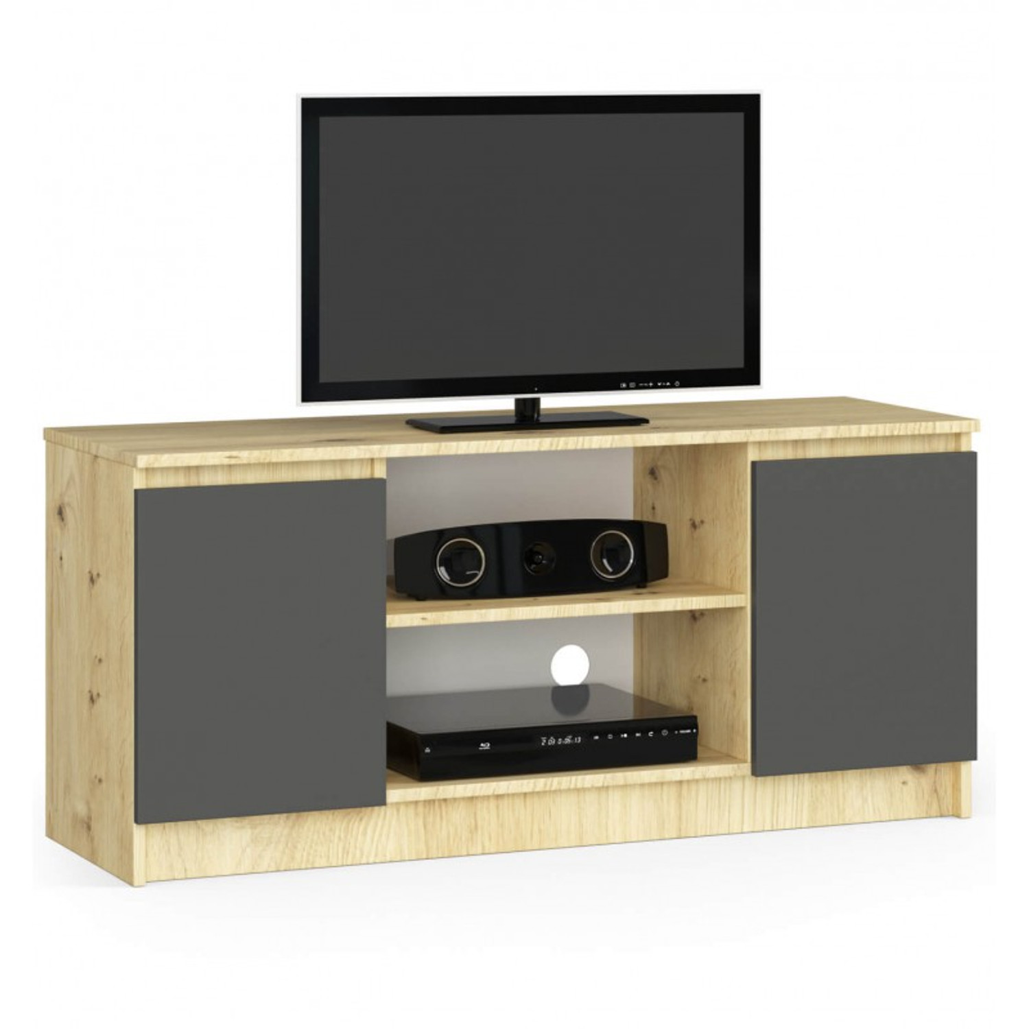 TV stolek RTV K120 dub artisan oak/grafit-šedá