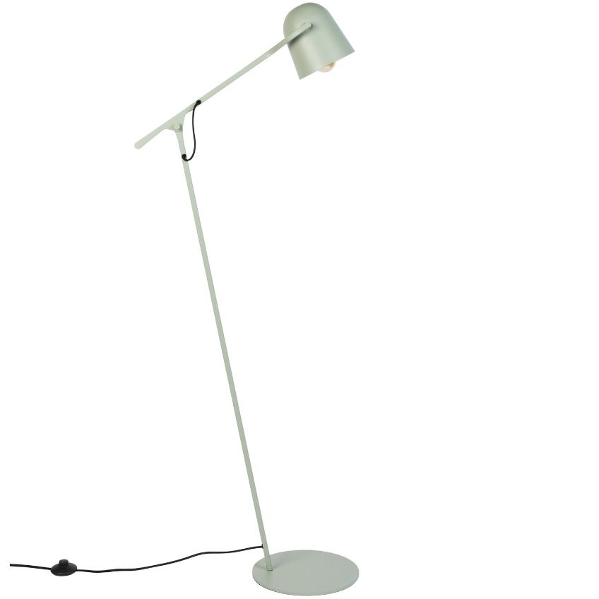 Šalvějově zelená kovová stojací lampa ZUIVER LAU 131 cm