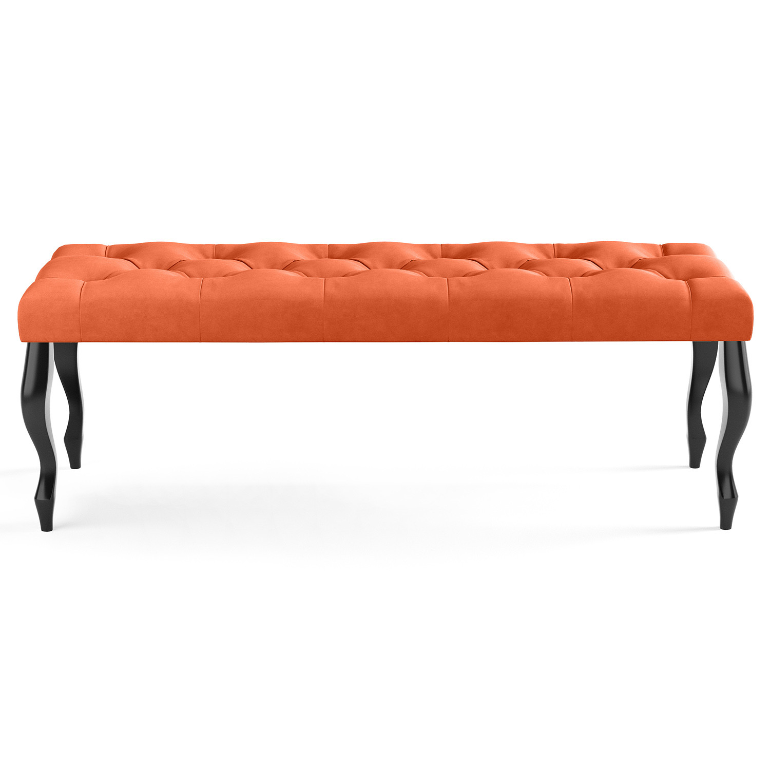 Lavice CHESTERFIELD 100x40 cm Oranžová