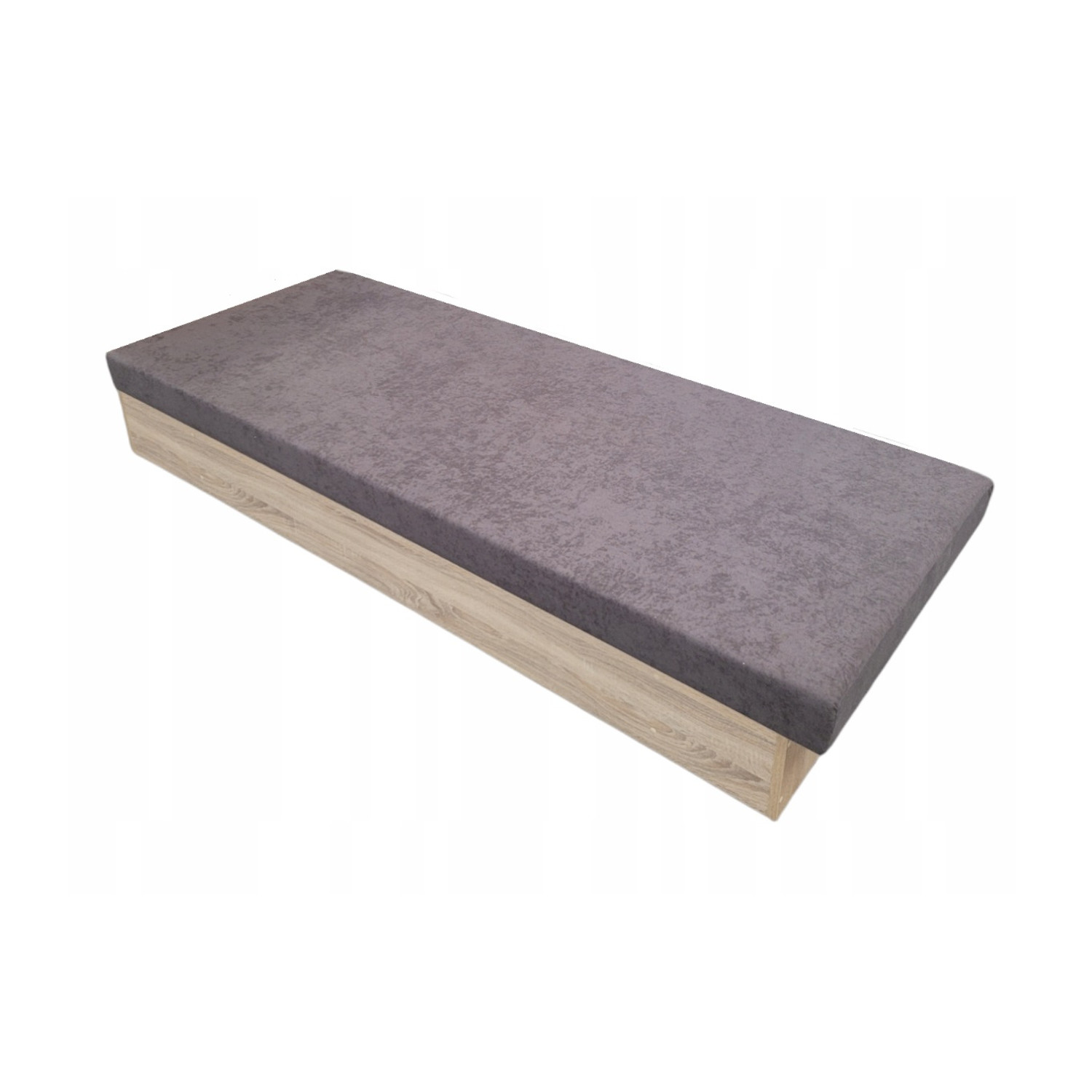 Válenda Silver C90 - 90x200 cm Světle modrá Panty vpravo Dub sonoma